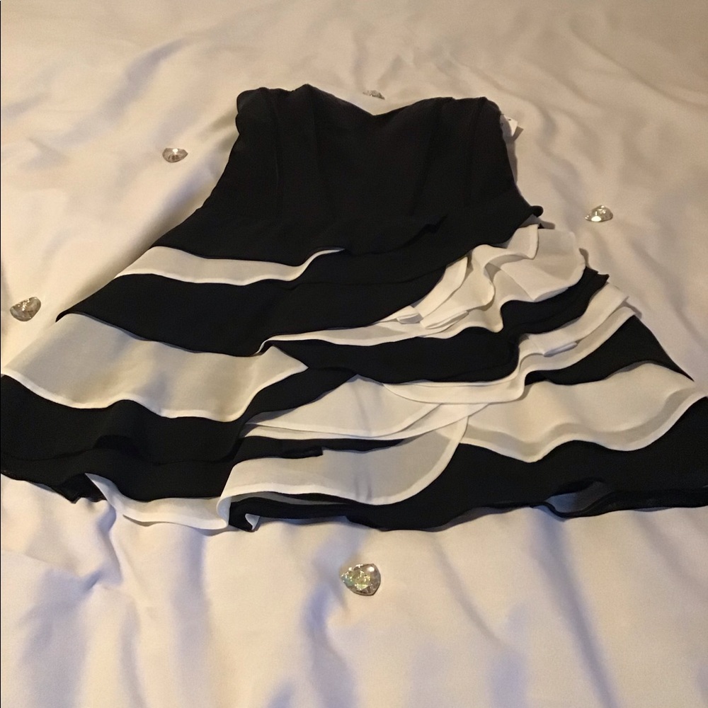 Back and white dress